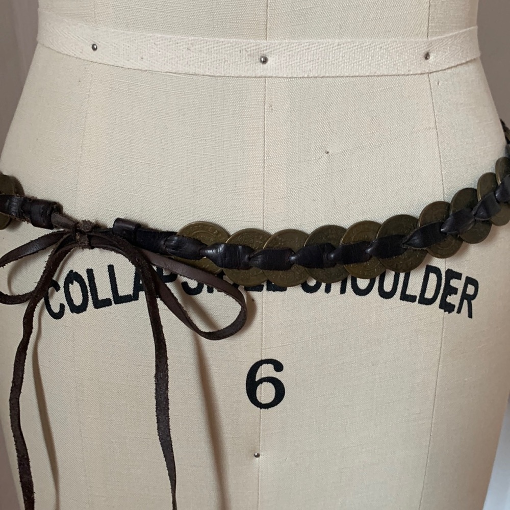 Isabel Marant Old Coin Belt with Leather Ties
